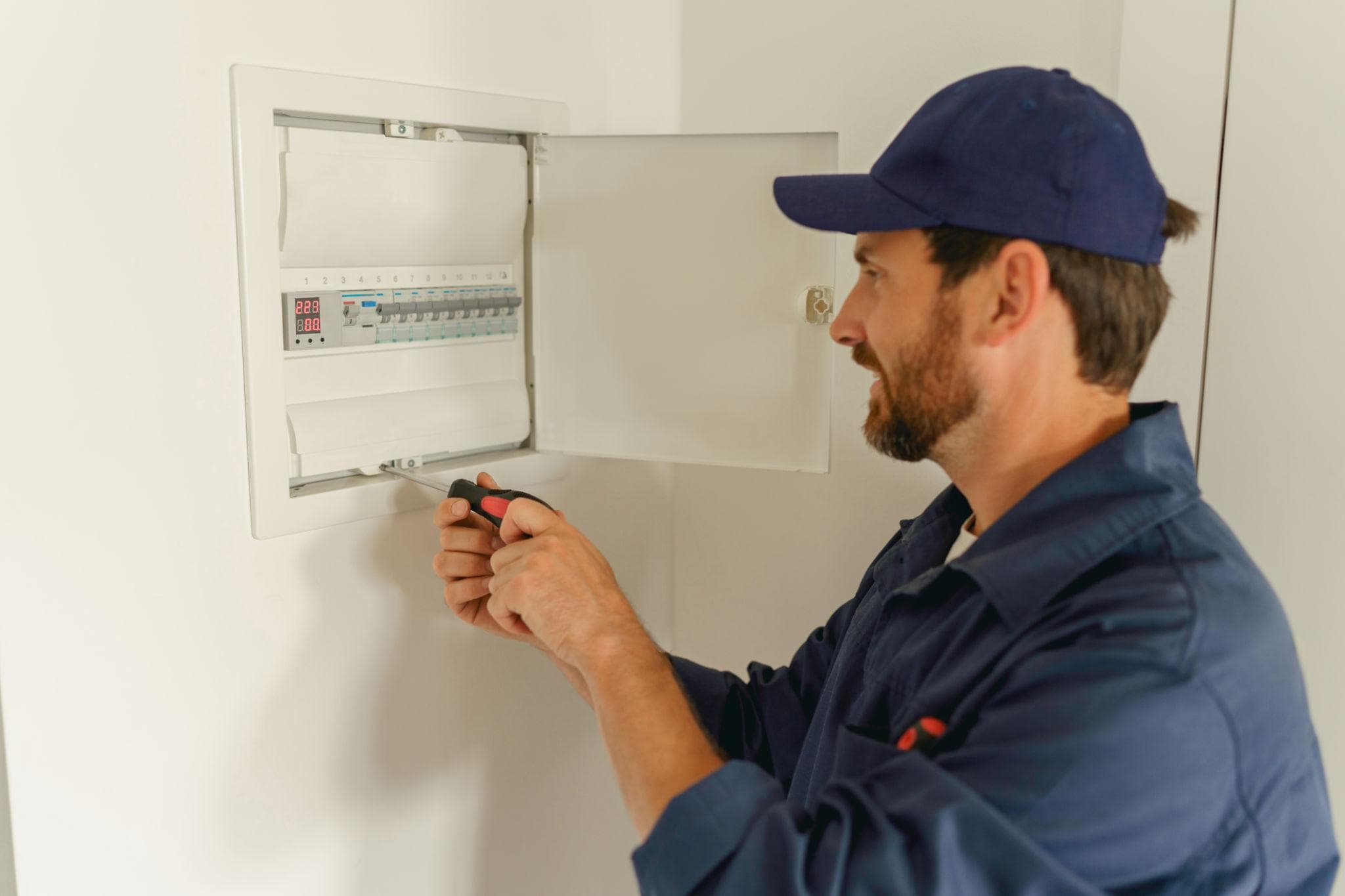 Home service professional at work